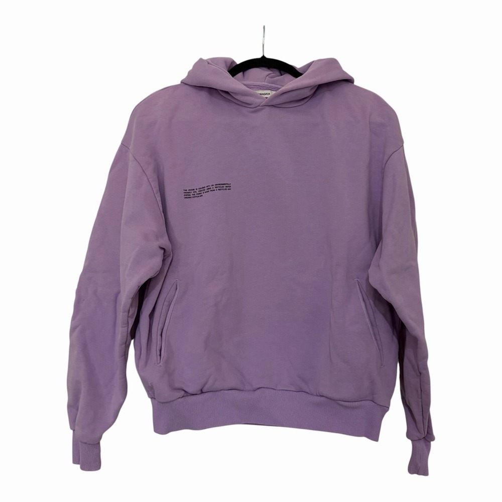 Pangaia Women's Small Light Purple Hoodie Organic Recycled Cotton Sweatshirt